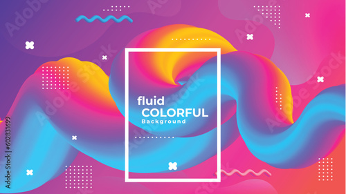 Modern Abstract Fluid Background Design Template