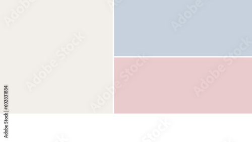 シンプルでおしゃれなパステルカラーの背景･フレーム･バナーのテンプレート素材 - 16:9