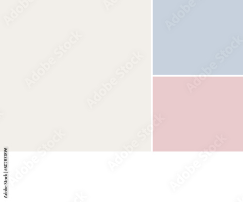 シンプルでおしゃれなパステルカラーの背景･フレーム･バナー - 300×250比率/3:2.5 © Spica