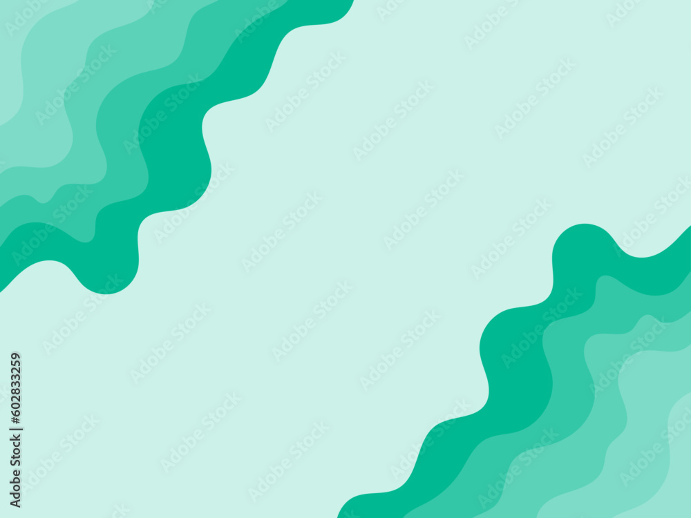 Minimalist background green pastel line abstract