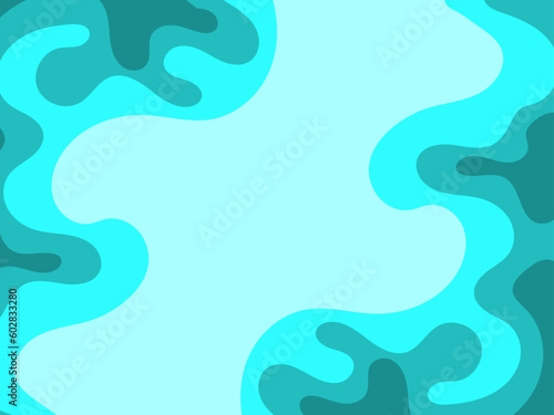 Minimalist background blue cloud abstract © ginstudio