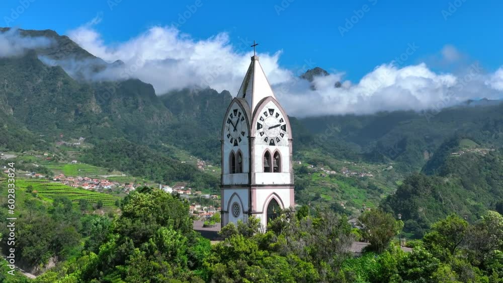 Beautiful Chapel and Clock Tower in Sao Vicente Beautiful Chapel and Clock Tower in Sao Vicente