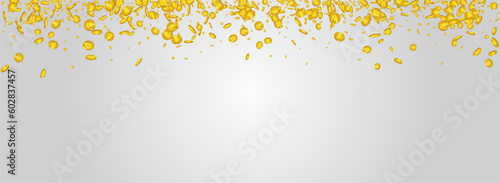 Abundance Shiny Dollar Vector Gray Panoramic