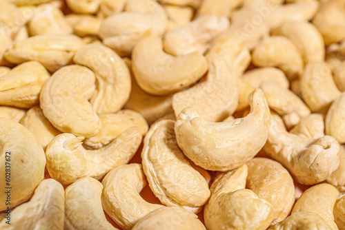 Healthy cashew nuts macro c...