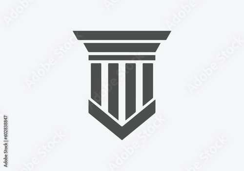 Apartment icon vector design Template. Real estate. Elegant simple bulding - vector