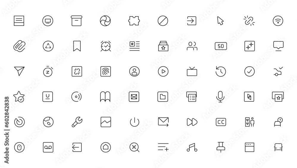 Pixel Perfect. Basic User Interface Essential Set. Line Outline Icons. For App, Web, Print. Editable Stroke. Pixel Stroke Wide with Round Cap and Round Corner Pixel Perfect. Basic User Interface Essential Set. Line Outline Icons. For App, Web, Print. Editable Stroke. Pixel Stroke Wide with Round Cap and Round Corner