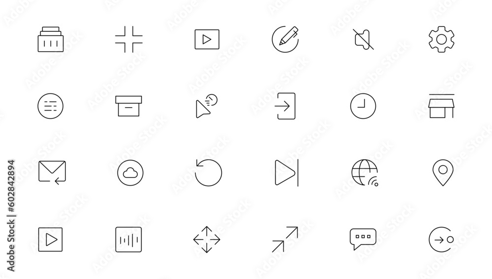 Pixel Perfect. Basic User Interface Essential Set. Line Outline Icons. For App, Web, Print. Editable Stroke. Pixel Stroke Wide with Round Cap and Round Corner Pixel Perfect. Basic User Interface Essential Set. Line Outline Icons. For App, Web, Print. Editable Stroke. Pixel Stroke Wide with Round Cap and Round Corner
