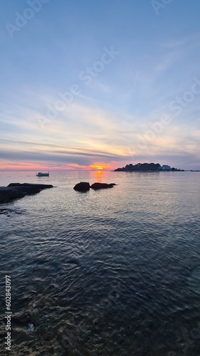 Sunset at sea