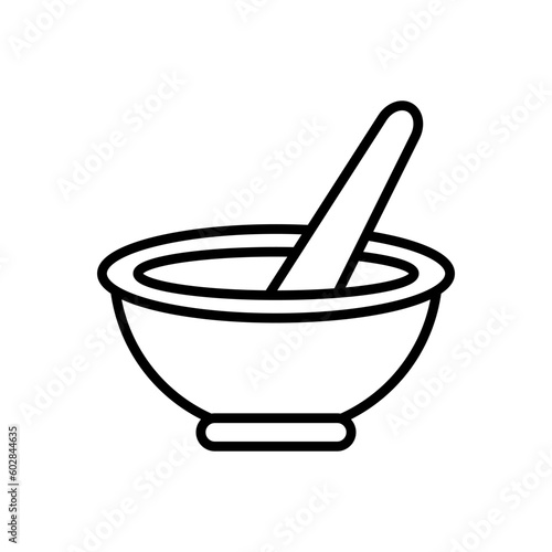 Mortar and Pestle icon vector design templates