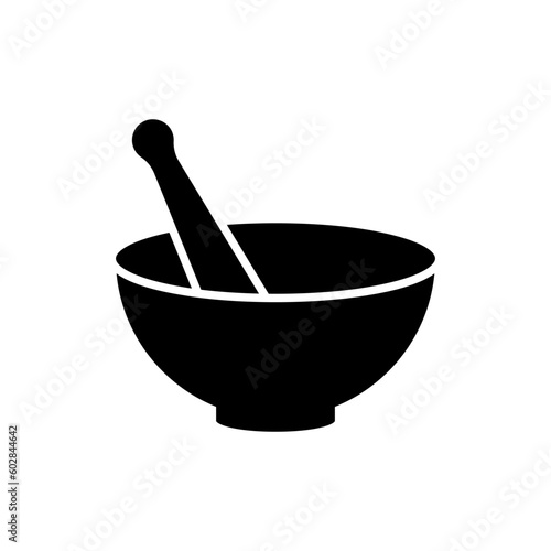 Mortar and Pestle icon vector design templates