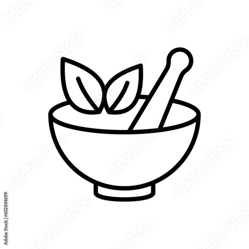 Mortar and Pestle icon vector design templates