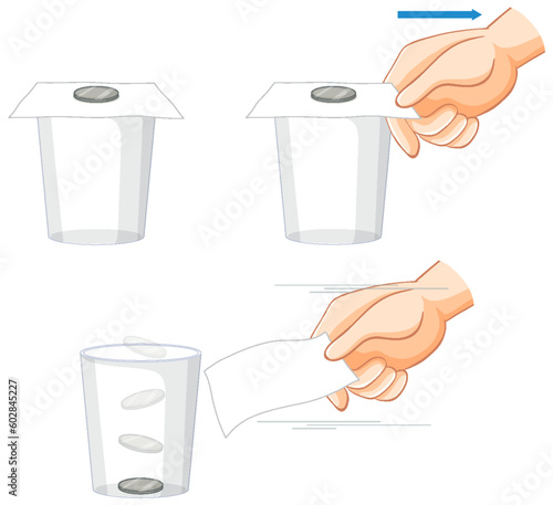 Science experiment with Newton's law