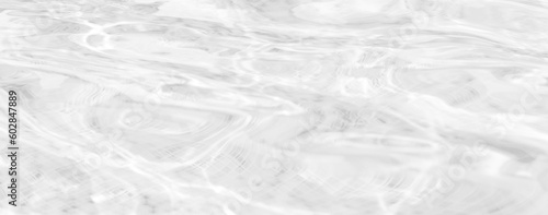 Rippled water on white background, closeup view. Banner design