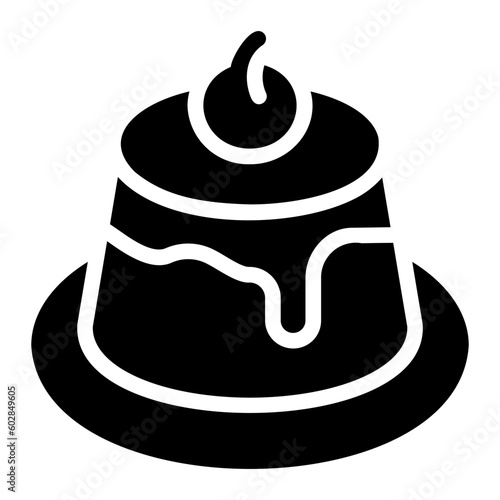 jelly pudding Solid icon