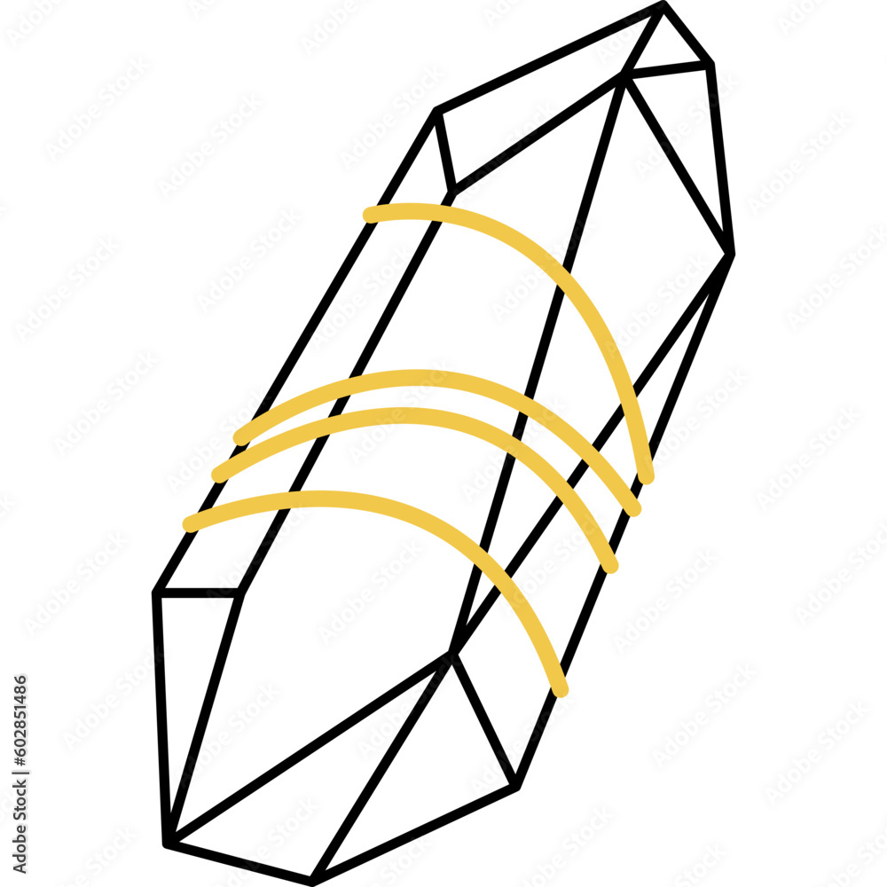 Crystal Line Art Element-10