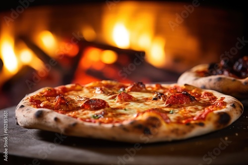 pizza in oven, generative ai