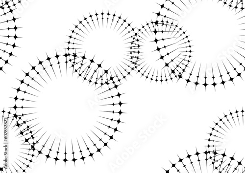 ゴシックな十字円フレーム （シームレス）