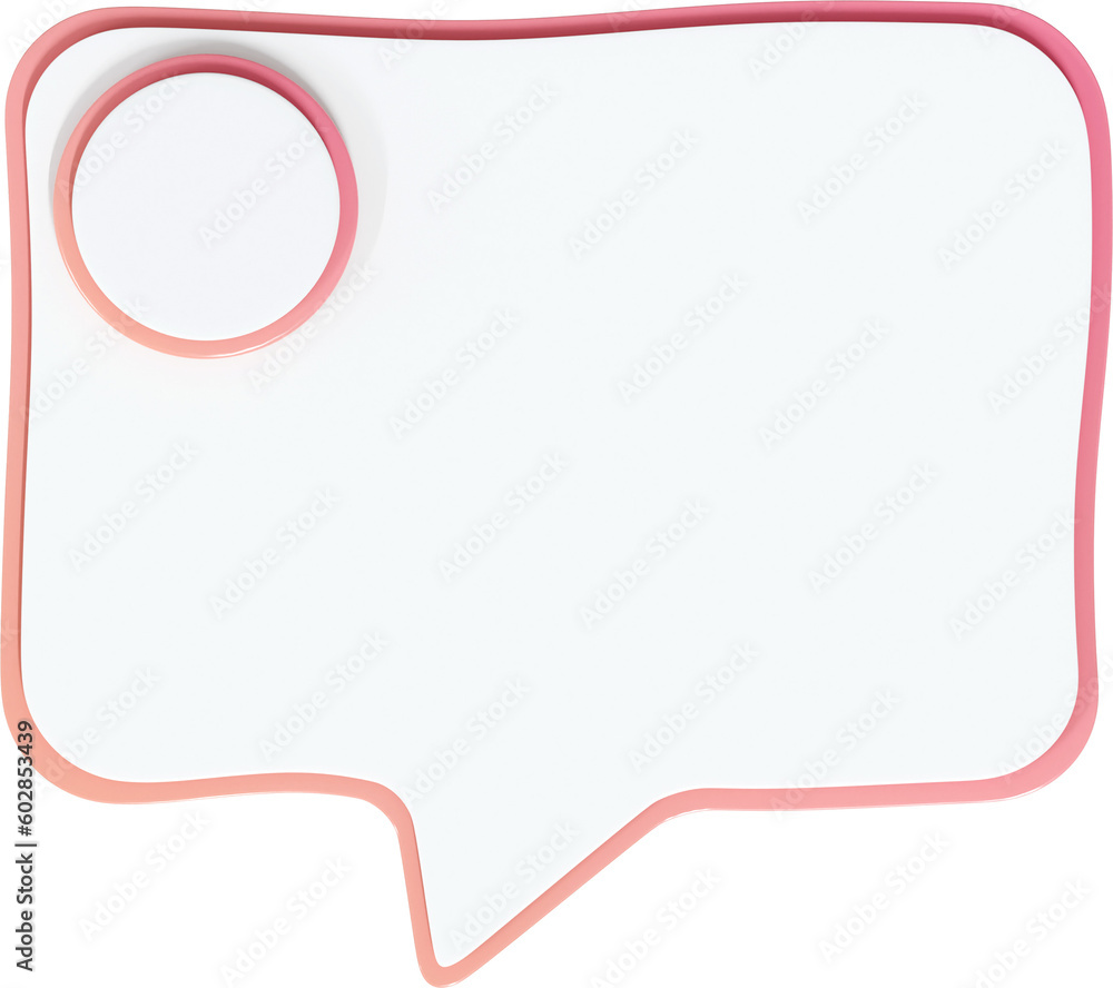 3D Render Blank Notification Form 3D Render Blank Notification Form