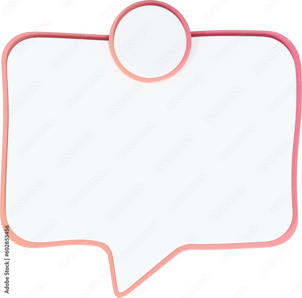 3D Render Blank Notification Form 3D Render Blank Notification Form