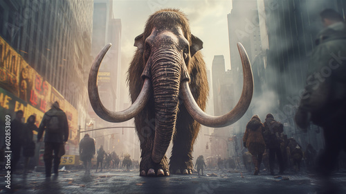 mammoth on the streets of new york