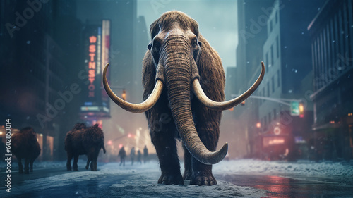 mammoth on the streets of new york