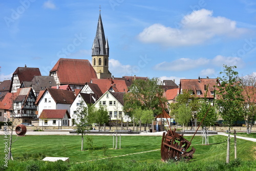 peaceful town Eppingen in Germany photo