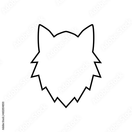 Wolf icon vector. animals illustration sign. wolf howls symbol.