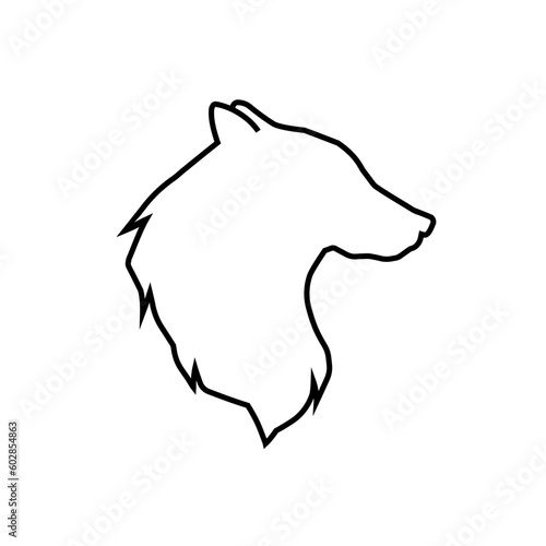 Wolf icon vector. animals illustration sign. wolf howls symbol.