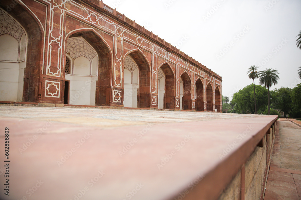 Outside area of Humayun’s Tomb in Delhi India