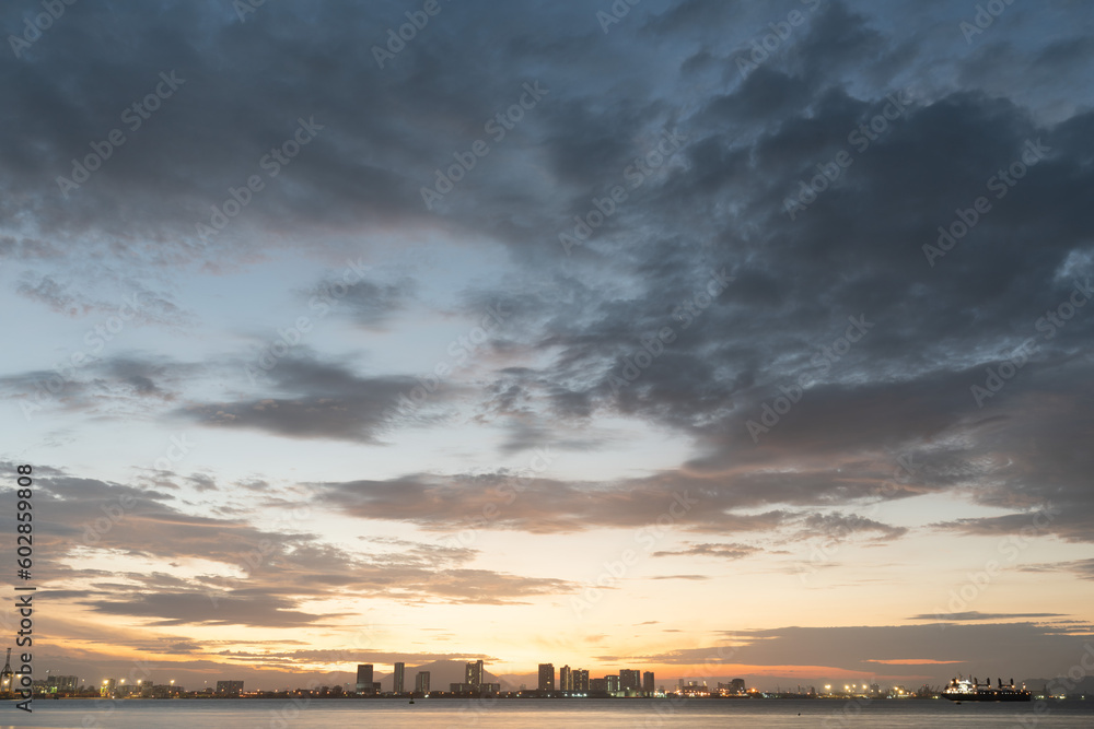 Colourful sunset sky. Full frame view of wispy colourful clouds up in the sky during sunrise or sunset hour. Sky replacement asset. Colourful sunset sky. Full frame view of wispy colourful clouds up in the sky during sunrise or sunset hour. Sky replacement asset.