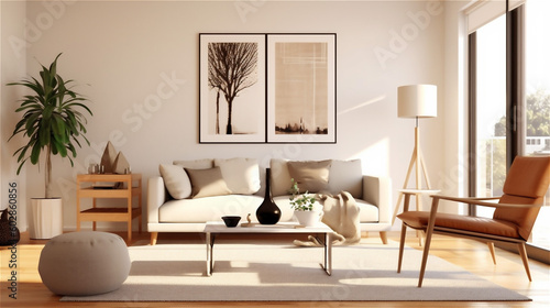 Generative AI  Simplicity in Style  A Minimalist Living Room Design