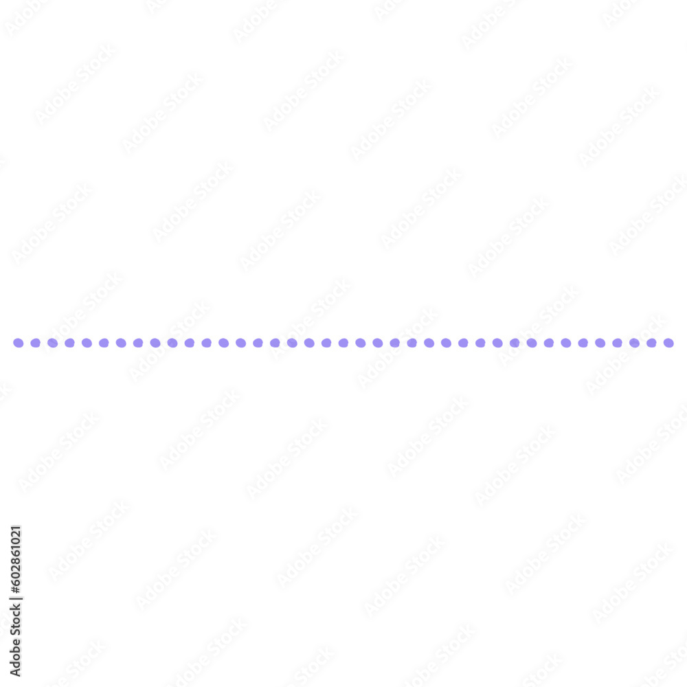 Cute purple dotted line divider