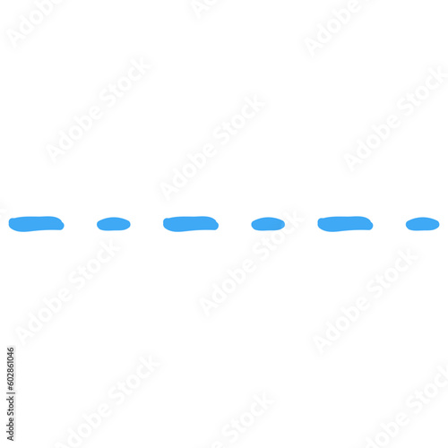 Cute blue dotted line divider