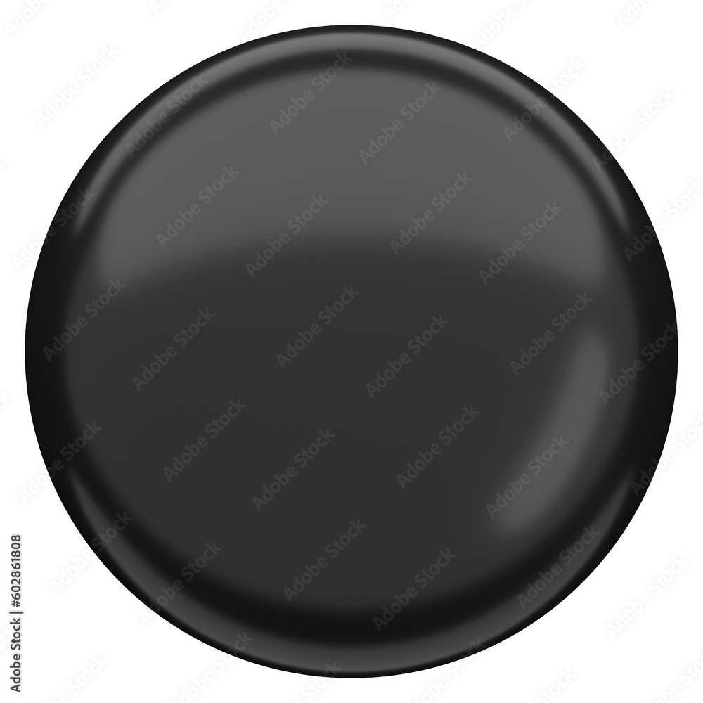 3D circle button. Empty button. 3D illustration. 3D circle button. Empty button. 3D illustration.