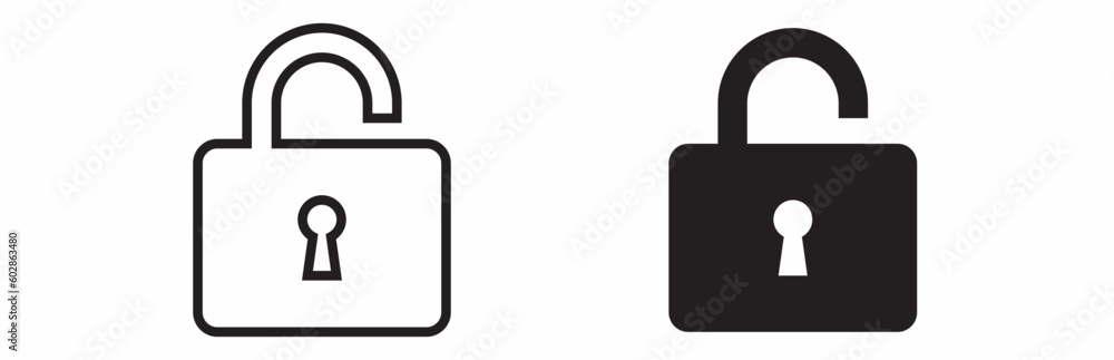 adlock icon isolated on white background adlock icon isolated on white background