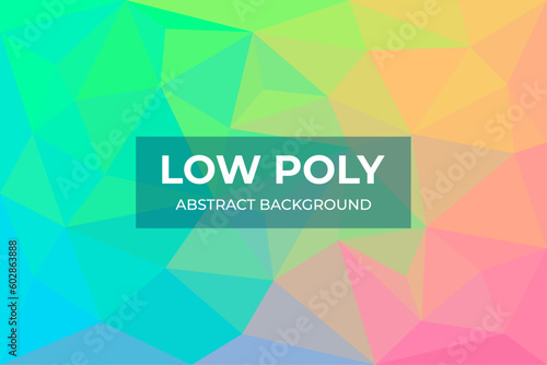 Fondo abstracto con formas poligonales de triángulos bajo poligonaje