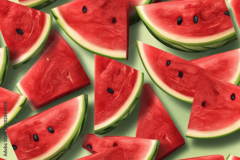 Watermelon Slices Seamless Texture Pattern Tiled Repeatable Tessellation Background Image Watermelon Slices Seamless Texture Pattern Tiled Repeatable Tessellation Background Image
