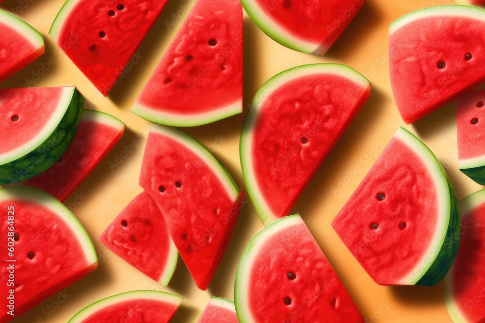 Watermelon Slices Seamless Texture Pattern Tiled Repeatable Tessellation Background Image Watermelon Slices Seamless Texture Pattern Tiled Repeatable Tessellation Background Image