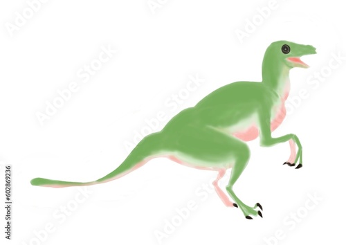 緑の可愛い恐竜