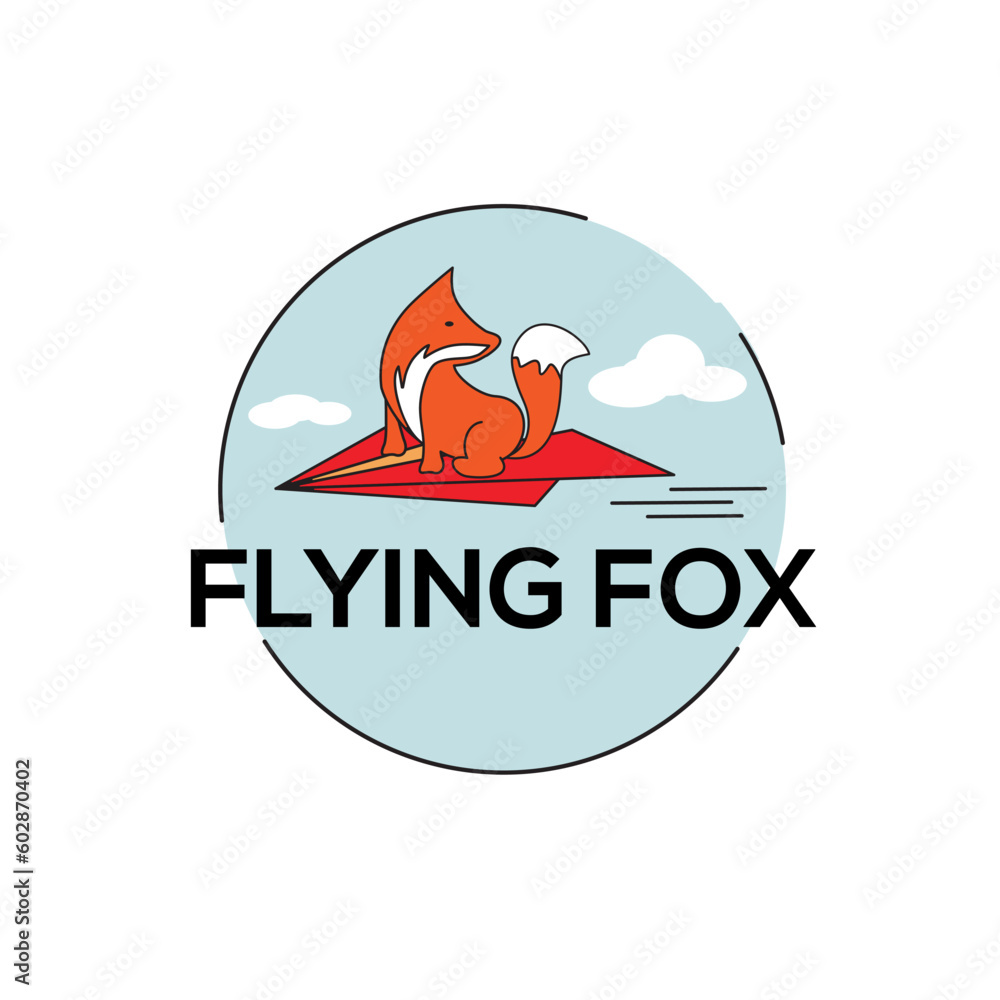flying fox with paper plane flying fox with paper plane