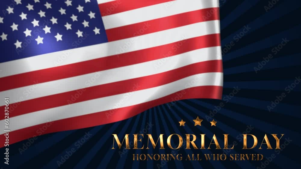 Happy Memorial day animation text. Memorial day. Honnoring all who served for memorial day. Motion graphic design. video animation. Animation text happy memorial day. Happy Memorial day animation text. Memorial day. Honnoring all who served for memorial day. Motion graphic design. video animation. Animation text happy memorial day.