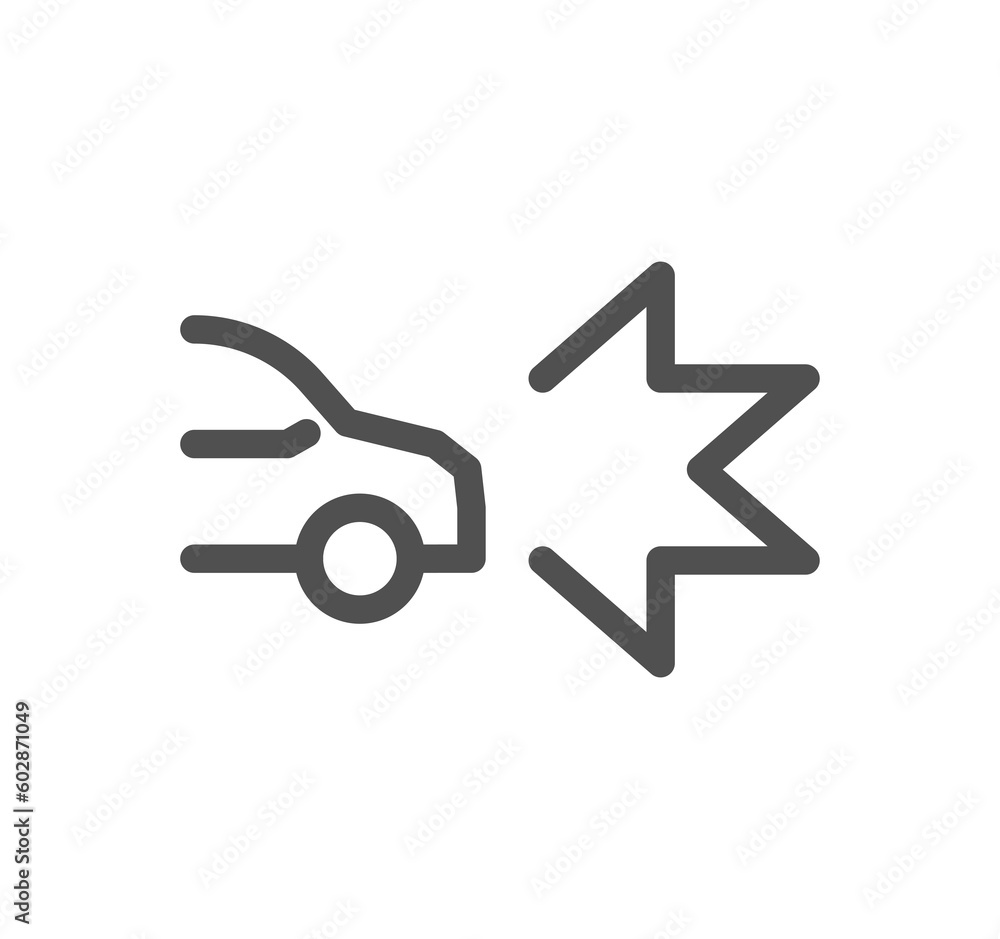 Insurance related icon outline and linear symbol.