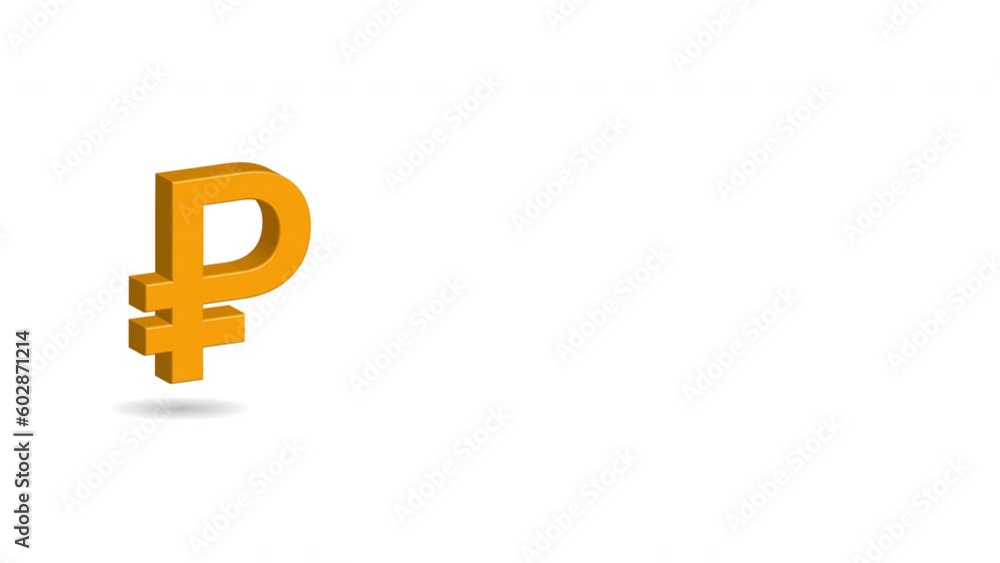 Gold 3D Currency Symbol Video Animation Template of Rubble with White Background and Text Space. The animation template is versatile and can be customized to fit various design needs. Gold 3D Currency Symbol Video Animation Template of Rubble with White Background and Text Space. The animation template is versatile and can be customized to fit various design needs.