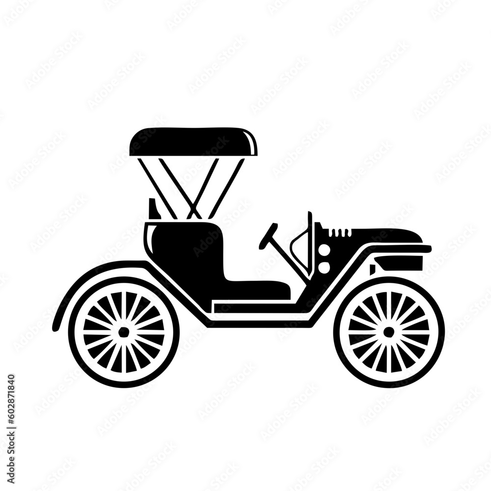 Fototapeta premium car vehicle transportation icon symbol vector image. Illustration of the automobile automotiv motor vector design. EPS 10