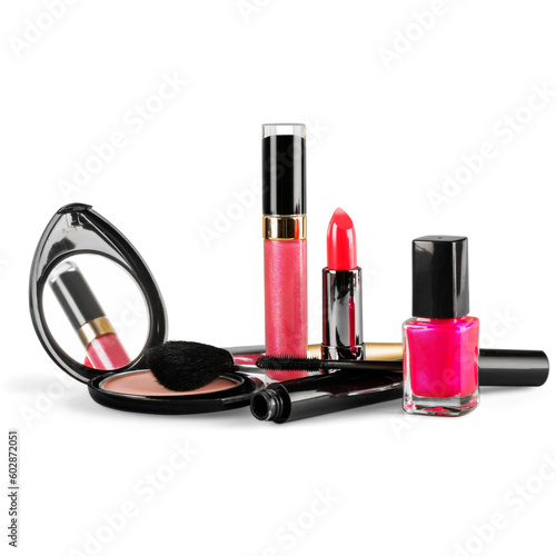 Canvastavla women makeup kit, nail polish, lipstick png