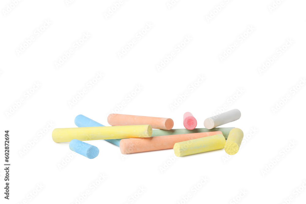 Color chalk isolated on white background, PNG Color chalk isolated on white background, PNG