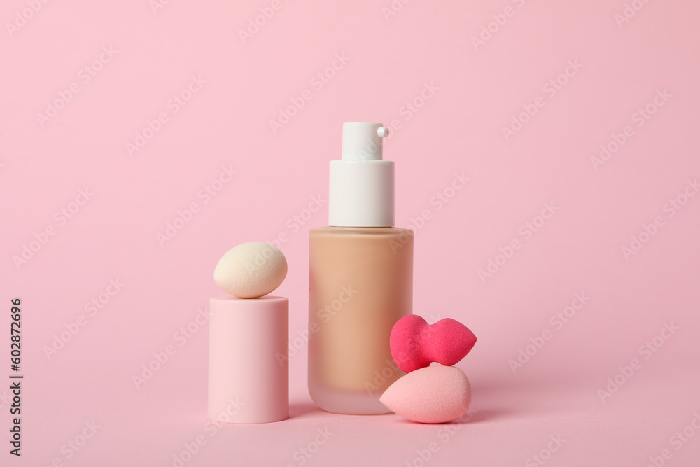 Concept of cosmetic and make up - foundation Concept of cosmetic and make up - foundation