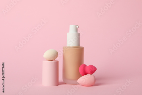 Concept of cosmetic and make up - foundation