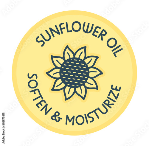Sunflower oil, soften and moisturising product
