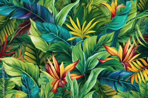 Tropical leaves